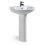 Lavabo   Colonne TOPPISH – Ensemble sanitaire en céramique blanche